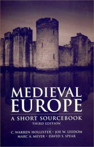 Medieval Europe: A Short Source Book