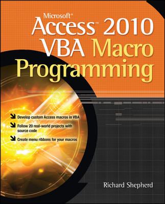 Microsoft Access 2010 VBA Macro Programming