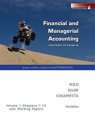 Financial and Managerial Accounting Vol. 1 (Ch. 1-13) softcover with Working Papers + Best Buy Annual Report