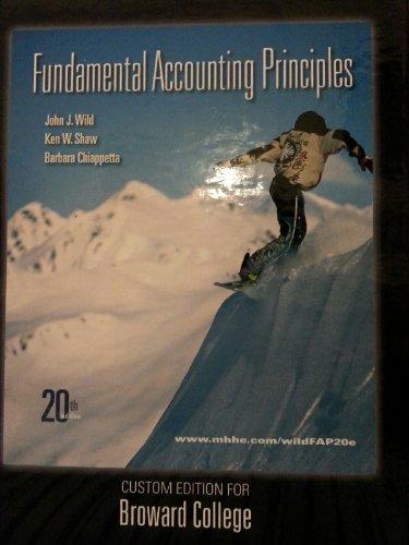 Fundamental Accounting Principles 20th Edition