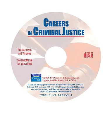 Careers in Criminal Justice-CD (Software)