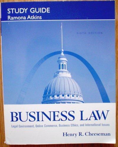 Study Guide for Business Law