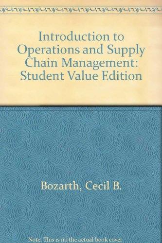 Introduction to Operations and Supply Chain Management, Student Value Edition (2nd Edition)