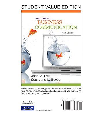 Excellence in Business Communication, Student Value Edition (9th Edition)