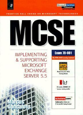 MCSE: Implementing and Supporting Microsoft Exchange Server 5.5 - Vinicius A. Goncalves - Hardcover - BK&CD ROM