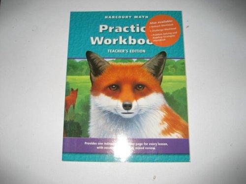 Harcourt Math Practice Workbook (Teacher's Edition)