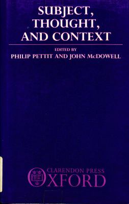 Subject, Thought and Context