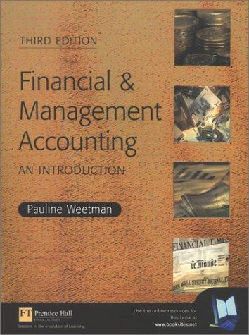 Financial and Management Accounting: An Introduction