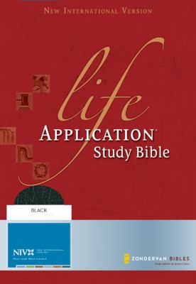 Life Application Study Bible New International Verison, Black, Top Grain Leather