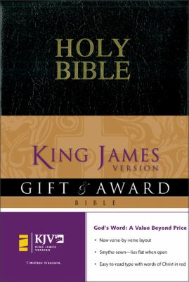 Holy Bible, King James Version Gift & Award Black Leather Look