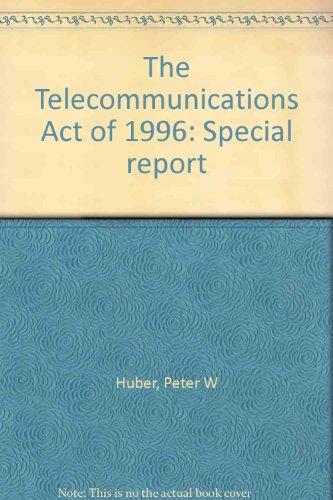 an introduction to the telecommunications act of 1996 I introduction prior to 1996 the telecommunications industry hailed congressional enactment of the telecommunication act of 1996 ('96 act) 1 the communications act of 1934, 2 which the '96 act amended n the telecommunications act of 1996. an introduction to the telecommunications act of 1996 I introduction prior to 1996 the telecommunications industry hailed congressional enactment of the telecommunication act of 1996 ('96 act) 1 the communications act of 1934, 2 which the '96 act amended n the telecommunications act of 1996.