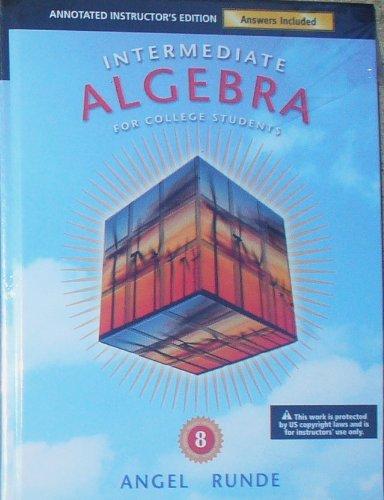 Intermediate Algebra for College Students