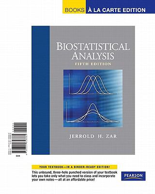 Biostatistical Analysis, Books a la Carte Edition (5th Edition)