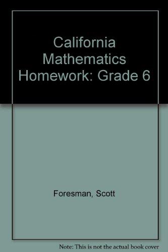 Scott foresman california mathematics homework workbook image
