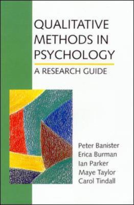 Qualitative Methods in Psychology A Research Guide