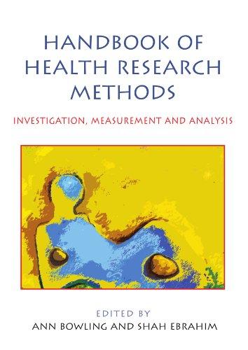 Handbook of Health Research Methods: Investigation, Measurement and Analysis