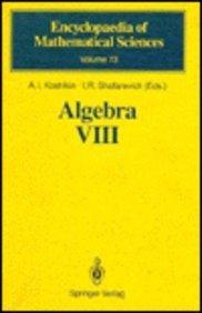 Algebra VIII: Representations of Finite-Dimensional Algebras (Encyclopaedia of Mathematical Sciences)