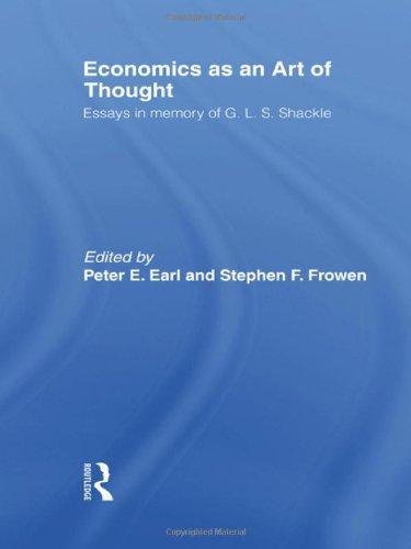 Economics as an Art of Thought: Essays in Memory of G.L.S. Shackle (Routledge Studies in the History of Economics)