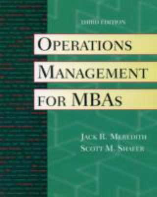 Operations Management for Mbas With Crystal Ball 