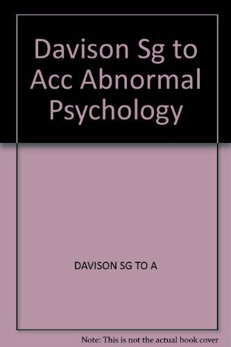 Davison Sg to Acc Abnormal Psychology