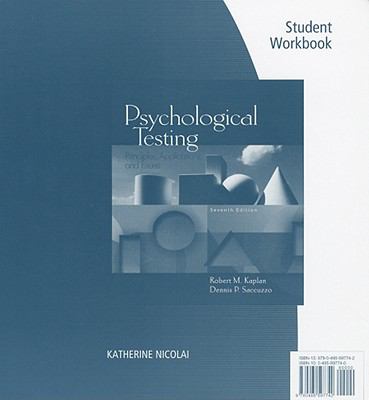 Student Workbook for Kaplan/Saccuzzo's Psychological Testing: Principles, Applications