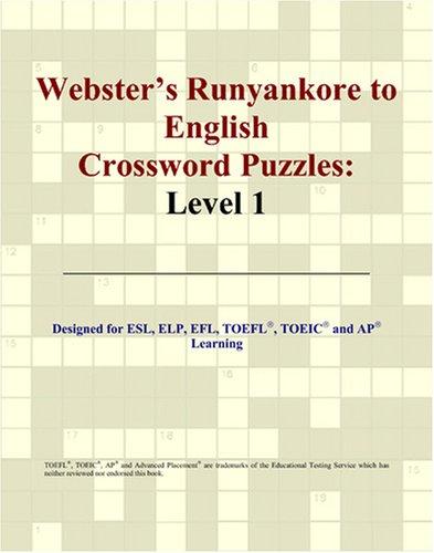 Webster's Runyankore to English Crossword Puzzles: Level 1