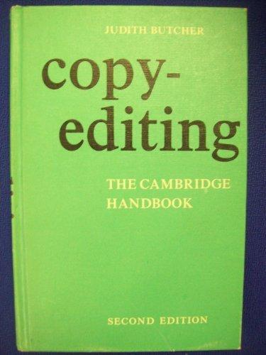 Copy-Editing: The Cambridge Handbook