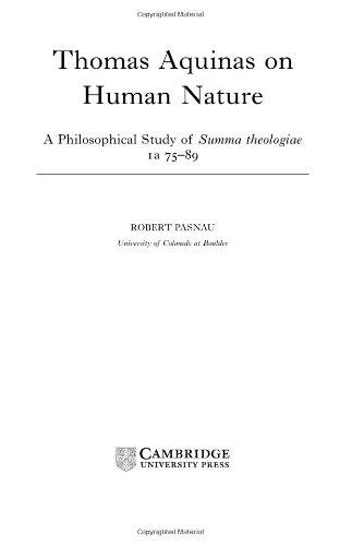 Thomas Aquinas on Human Nature: A Philosophical Study of Summa Theologiae, 1a 75-89