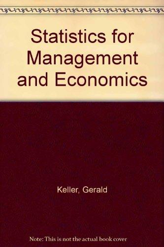 Statistics for Management and Economics