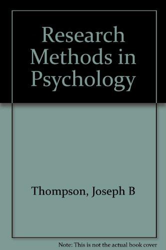 Research Methods in Psychology