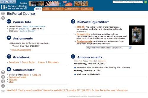 BioPortal to accompany Life: The Science of Biology, eighth Edition
