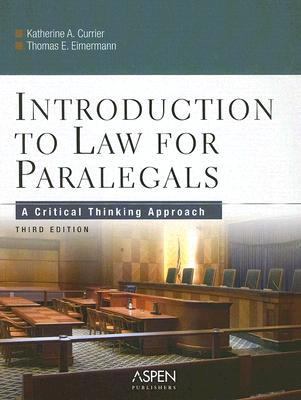 Introduction to Law for Paralegals A Critical Thinking Approach