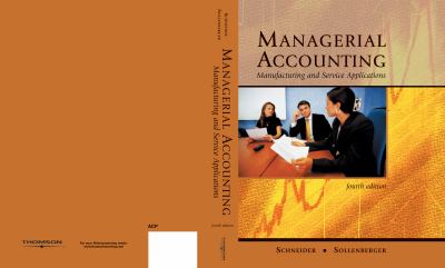 Managerial Accounting Manufacturing And Service Applications