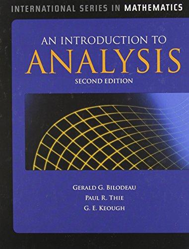 An Introduction to Analysis (International Series in Mathematics)