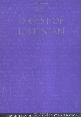 The Digest of Justinian (2 Volume Set)