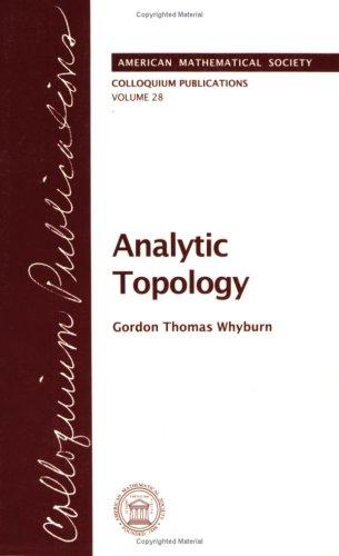 Analytic Topology (Colloquium Publications)