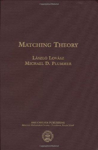 Matching Theory (AMS Chelsea Publishing)