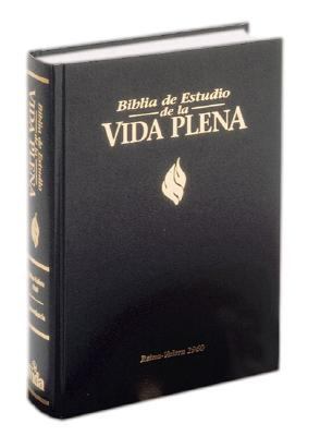 Biblia de Estudio de la Vida Plena: Reina-Valera 1960, piel imitacion negro