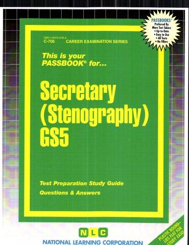 Secretary (Stenography) GS5(Passbooks)