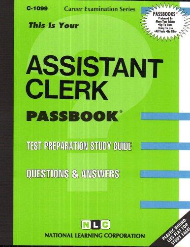 Assistant Clerk(Passbooks) (Career Examination Series : C-1099)