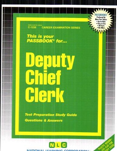 Deputy Chief Clerk(Passbooks) (Passbook for Career Opportunities)