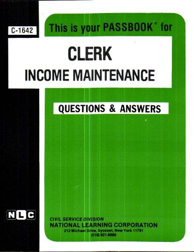Clerk (Income Maintenance)(Passbooks)