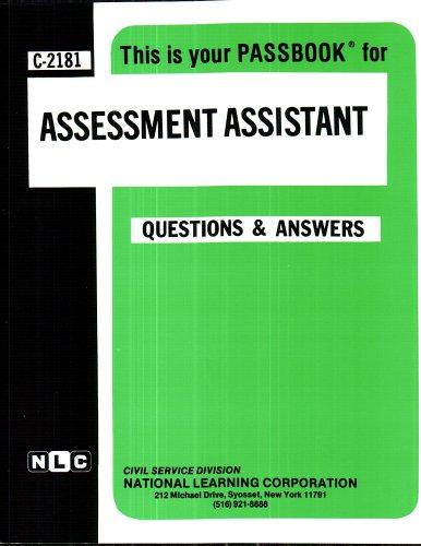 Assessment Assistant(Passbooks) (Passbook for Career Opportunities)