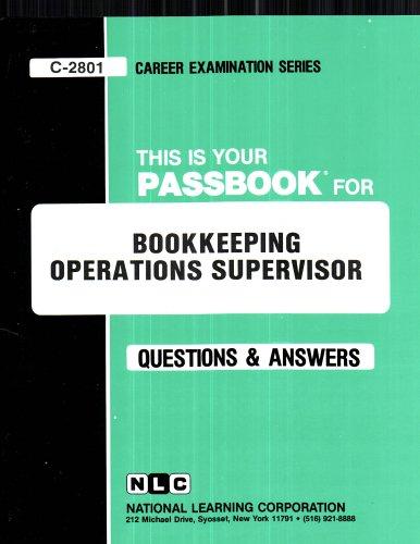 Bookkeeping Operations Supervisor(Passbooks)