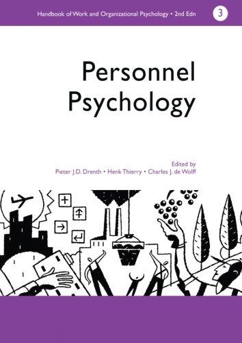 A Handbook of Work and Organizational Psychology: Volume 3: Personnel Psychology (Handbook of Work and Organizational Psychology, Vol 3)