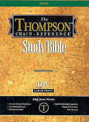 Thompson Chain-Reference Study Bible, Large Print (10 Point) Edition: King James Version (KJV), black bonded leather, thumb-indexed, gold-edged