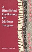 A Simplified Dictionary of Modern Tongan