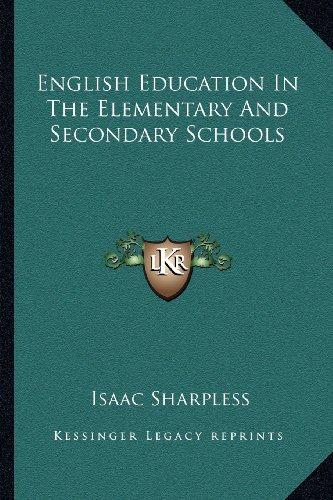 English Education In The Elementary And Secondary Schools