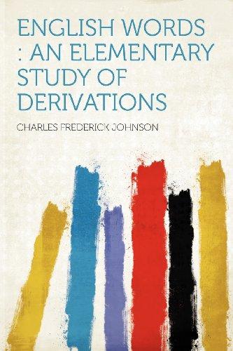 English Words: an Elementary Study of Derivations