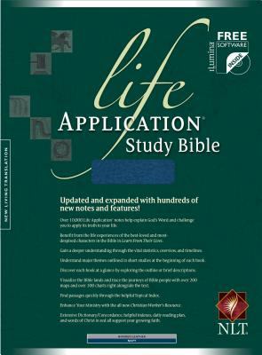 Life Application Study Bible New Living Translation, Navy, Bonded Leather